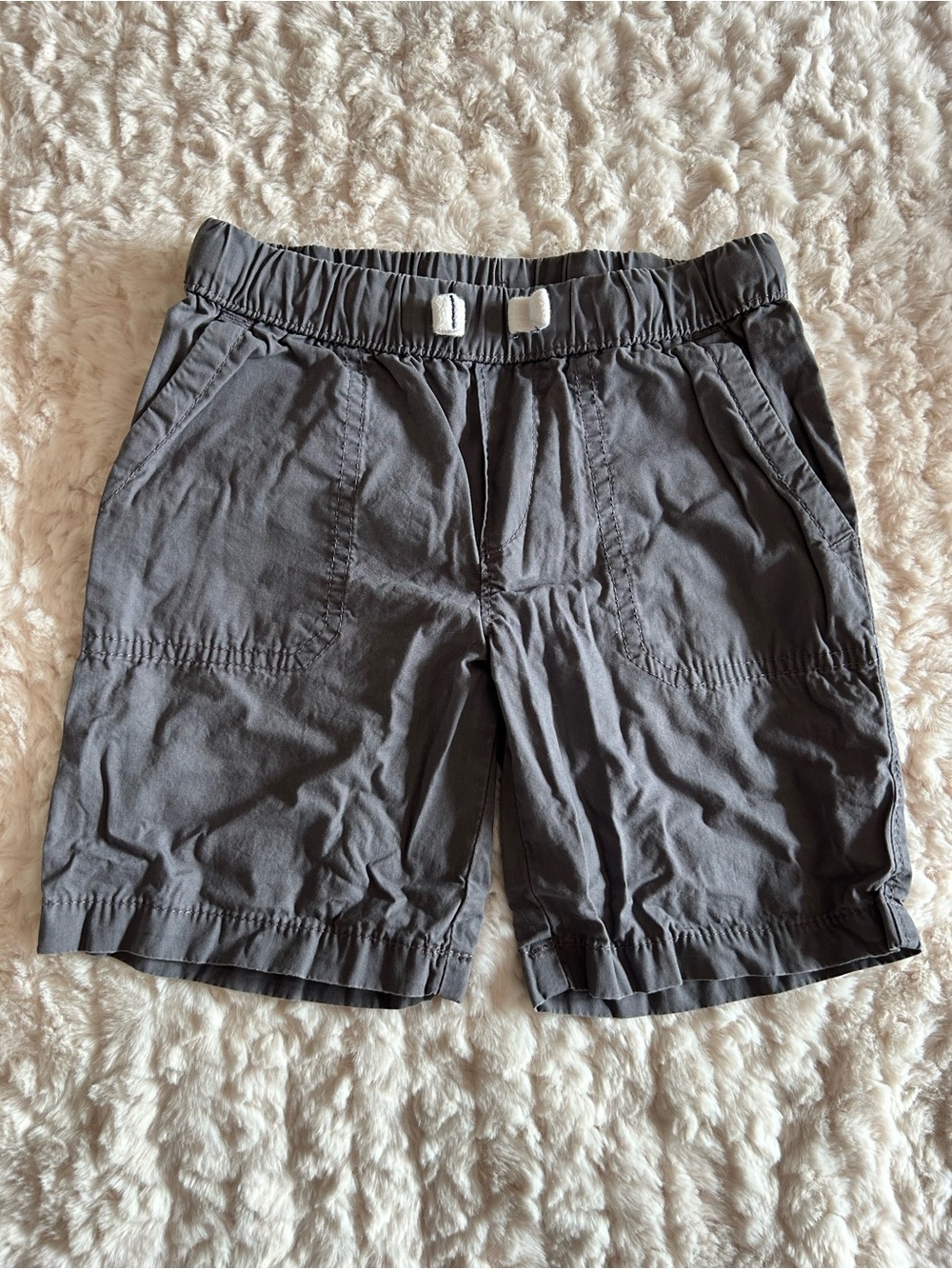 Carter's Boys Gray Elastic-Waist Shorts
